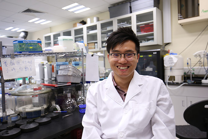 Scientist working on food waste as alternative protein source