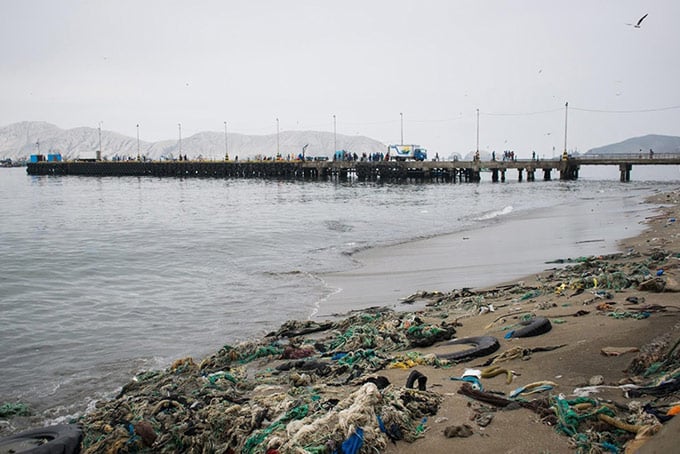 Garbage at Chimbote beaches